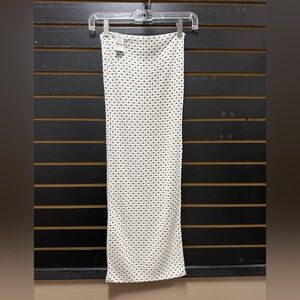 Wet Seal Black White Polka Dot Infinity Scarf NWT Lightweight Knit